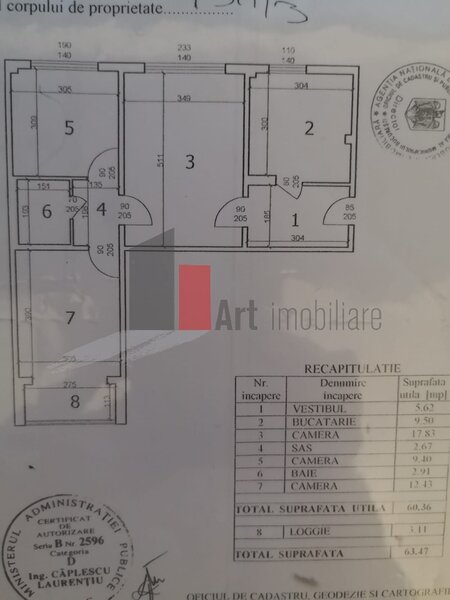 Huedin vanzare apartament 3 camere